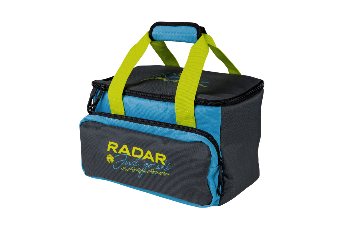 Radar Six Pack insulated nylon cooler bag with snack pouch