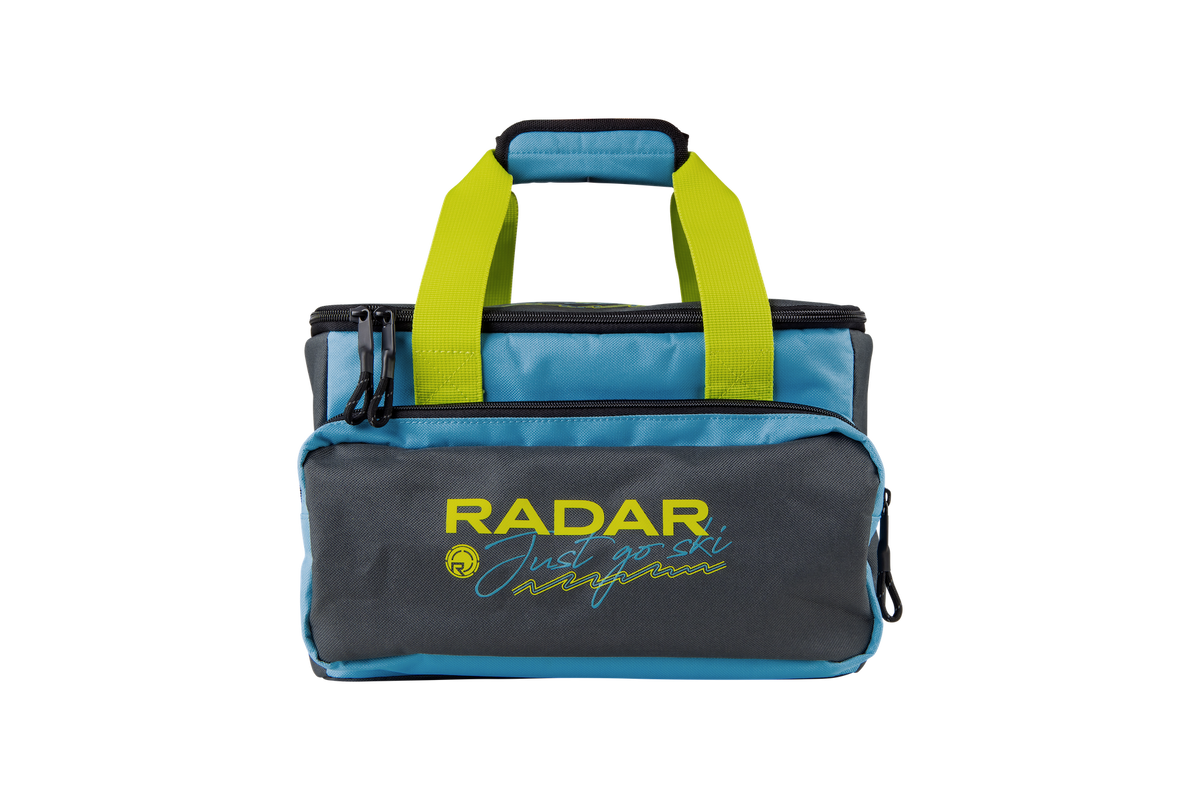 Radar Six Pack insulated nylon cooler bag with snack pouch