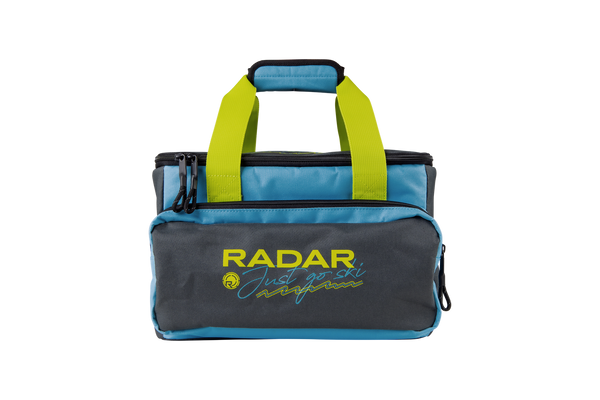 Radar Six Pack insulated nylon cooler bag with snack pouch