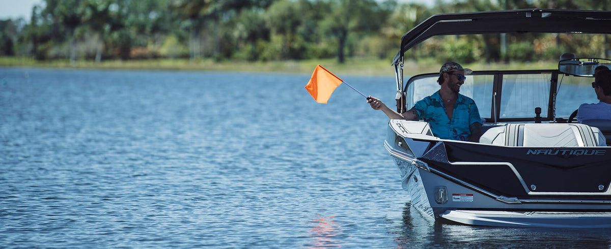 Radar Skier Down Flag for watersports boating safety