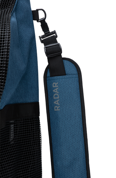 Radar padded water ski carrying bag with oversized binding compartment