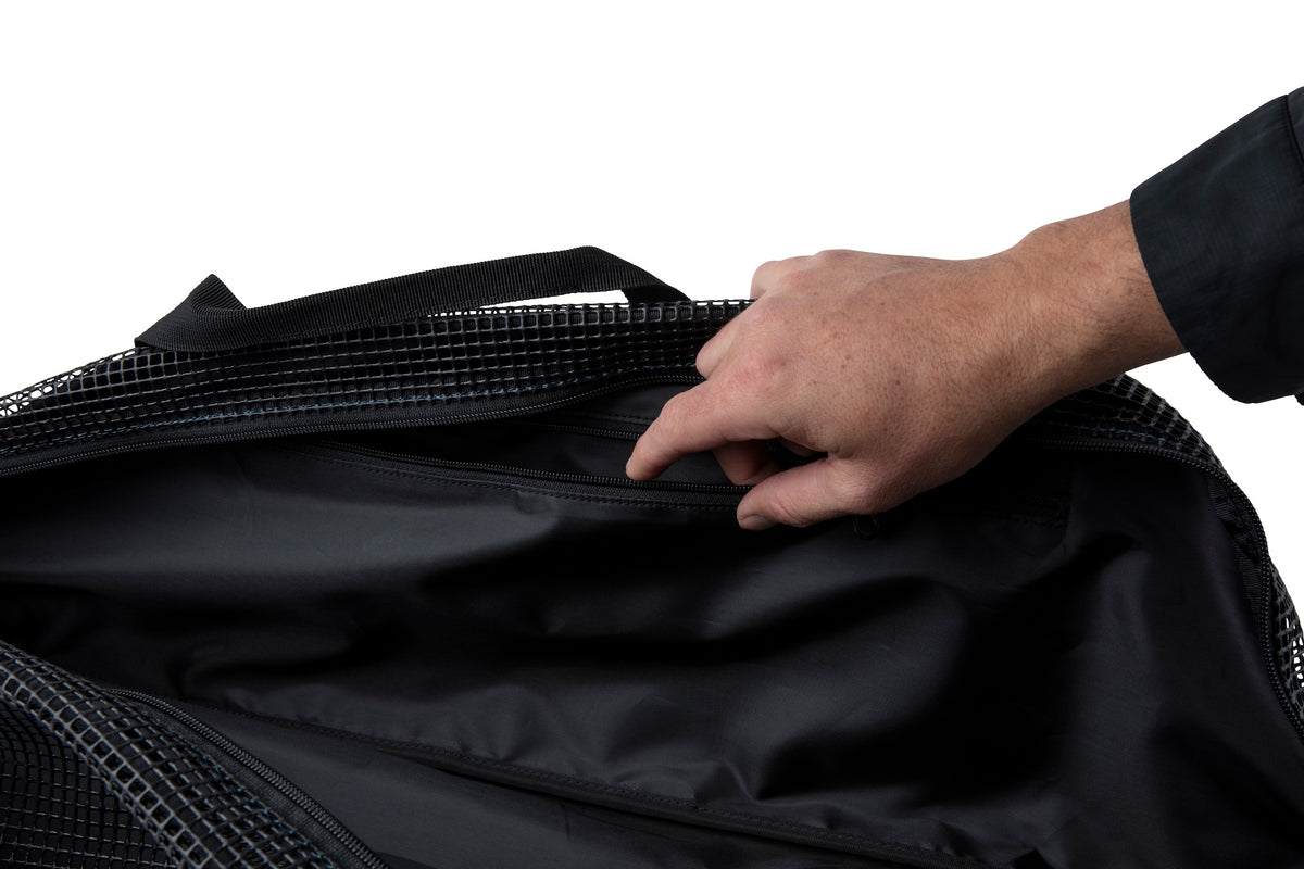 Internal accessory storage pocket inside Radar padded waterski bag