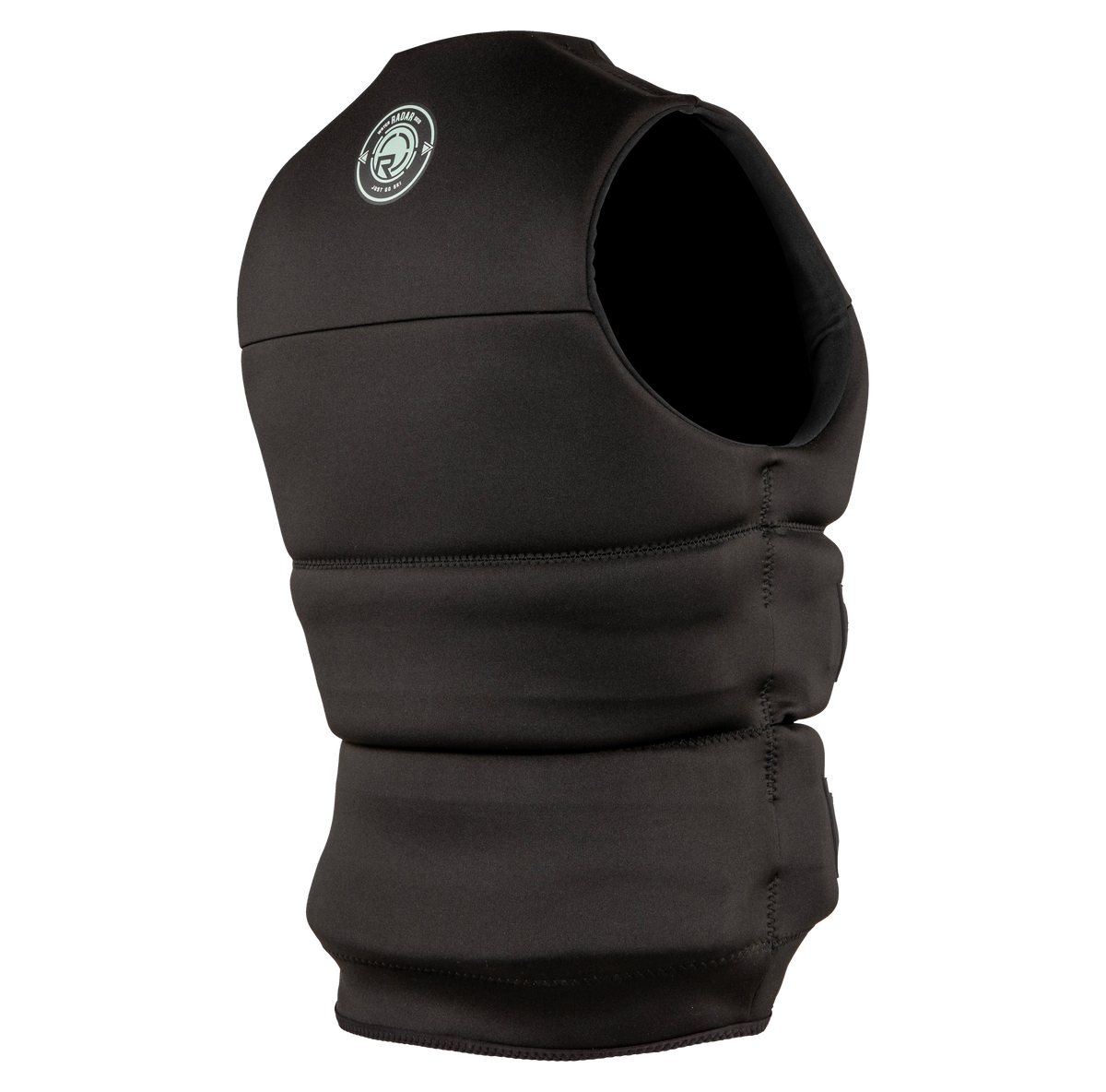 back view of the Radar Staple CGA Life Vest 2027 Coast Guard Approved waterski life jacket