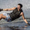 water skier using the Radar Staple CGA Life Vest 2027 Coast Guard Approved waterski life jacket