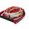 Radar Sure Grip 13-inch floating waterski handle with 5-section rope in red and white