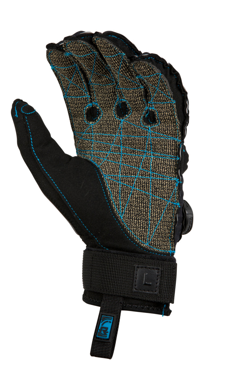 Durable aramid palm on Radar Vapor-K waterski glove