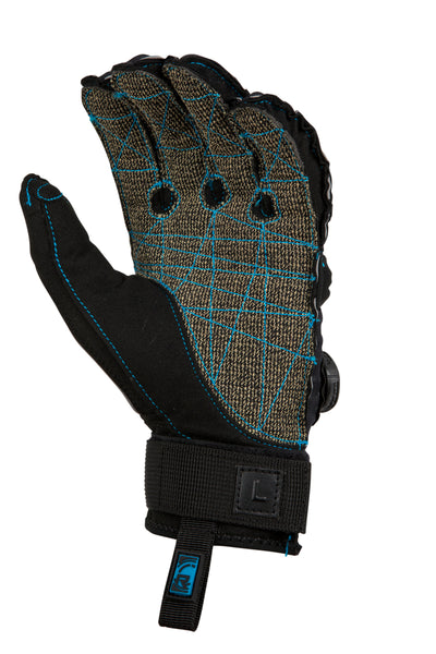 Durable aramid palm on Radar Vapor-K waterski glove
