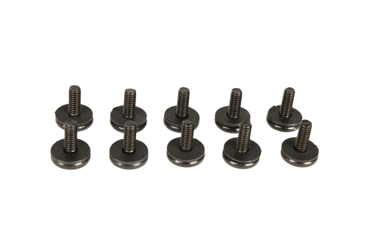Radar waterski boot replacement screws 10-pack with plastic washers
