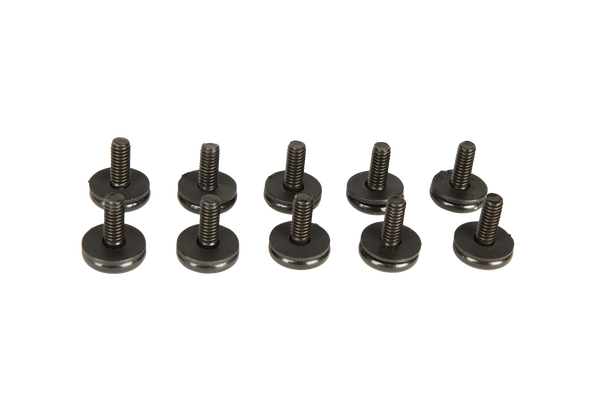 Radar waterski boot replacement screws 10-pack with plastic washers