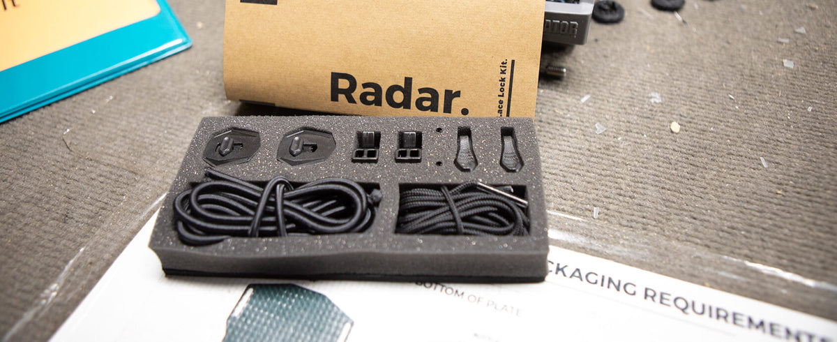Radar Lace Lock Kit – Black Waterski Boot Replacement Laces & Locks