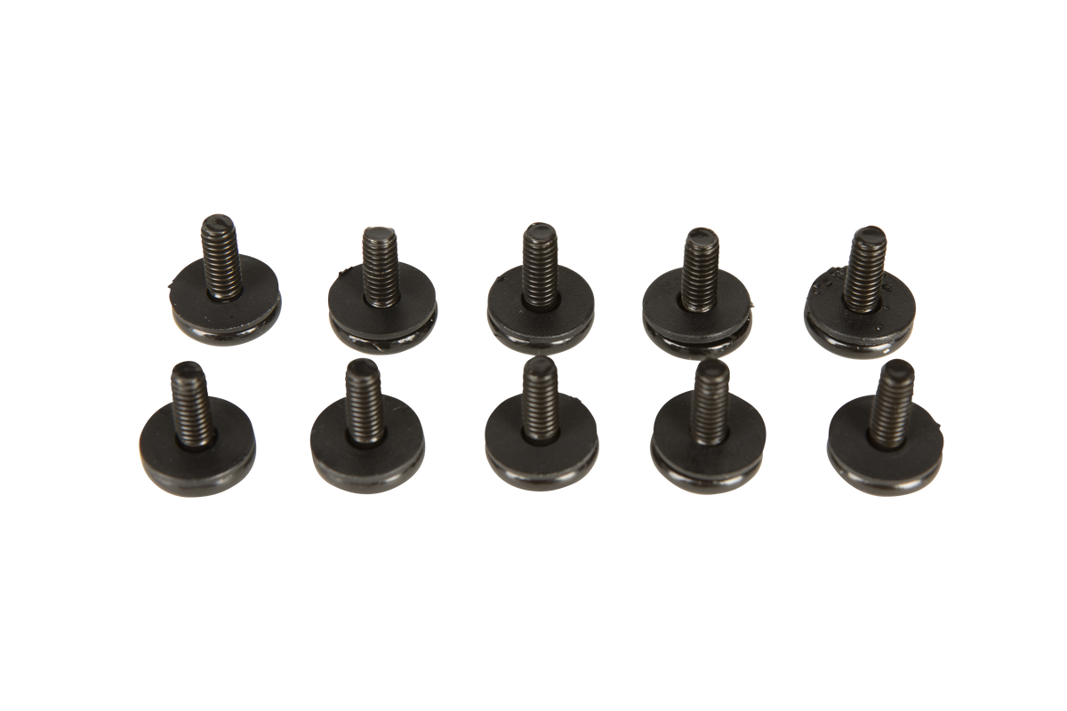 Radar waterski boot replacement screws 10-pack with plastic washers