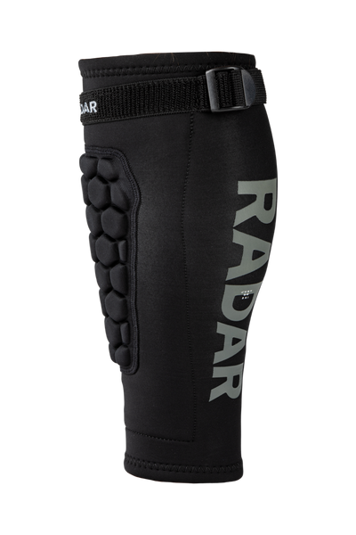 Rear view of Radar Shin Guard for trick waterskiing
