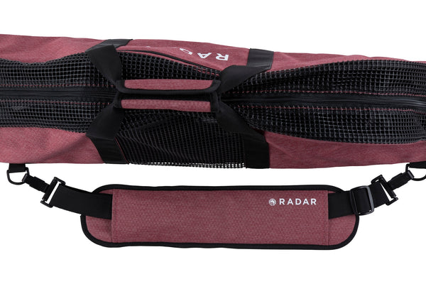 Breathable mesh ventilation on Radar women's padded waterski bag