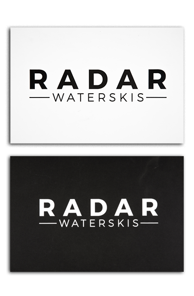 Radar Sticker Die Cut Black