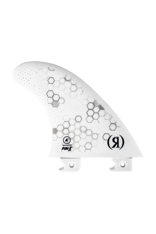 Side profile of Ronix 4-inch fiberglass wakesurf center fin