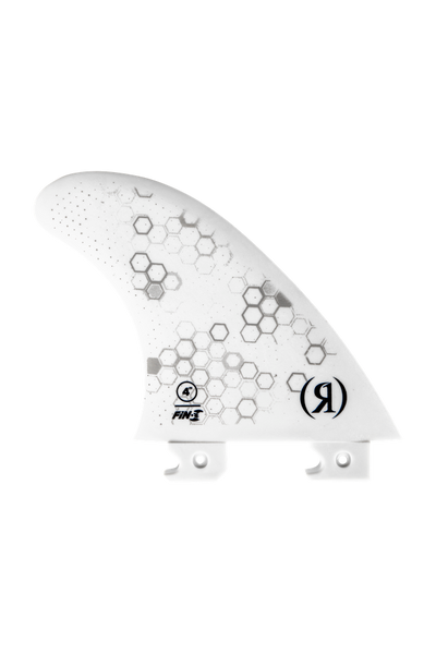 Side profile of Ronix 4-inch fiberglass wakesurf center fin