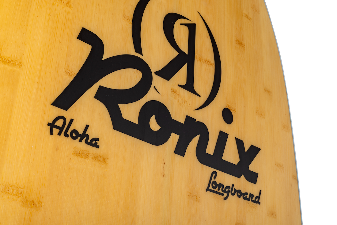 Ronix Aloha Longboard wood laminate construction detail