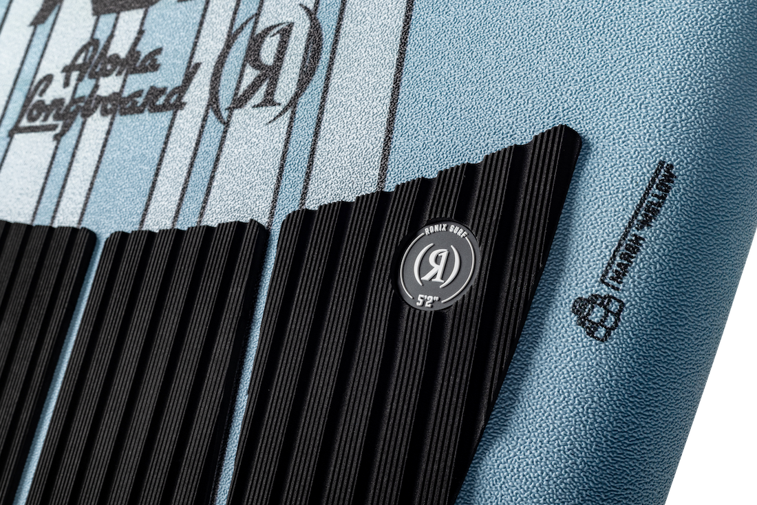 Ronix Aloha Longboard wood laminate construction detail