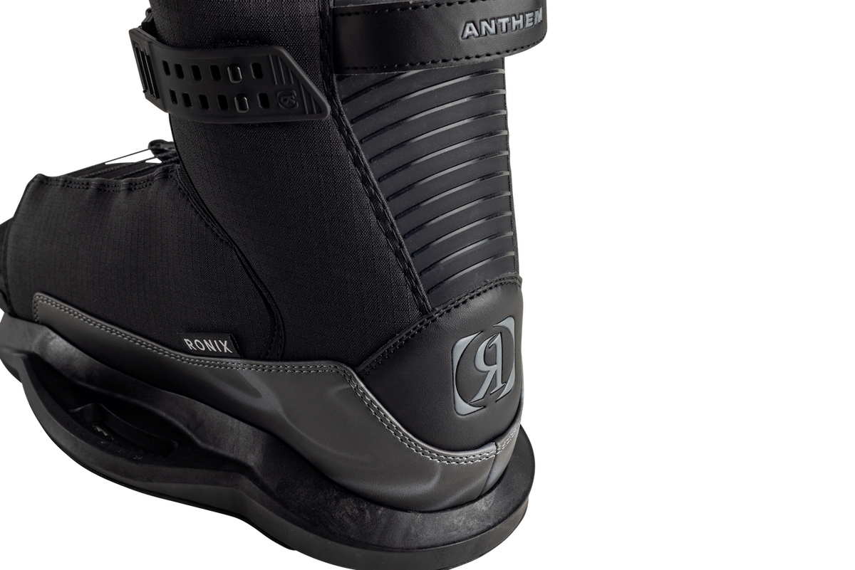 Side and back view of Ronix Anthem BOA wakeboard bindings