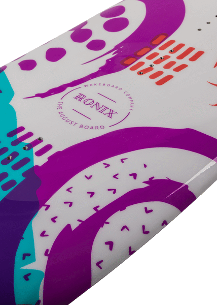 top view of the 2025 Ronix August girls wakeboard