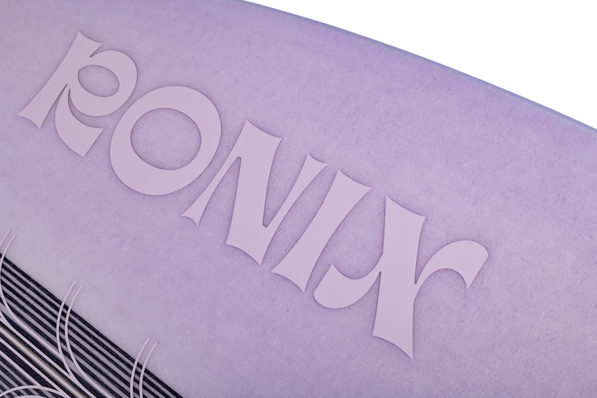 Close-up of a purple product with 'RONIX' branding.