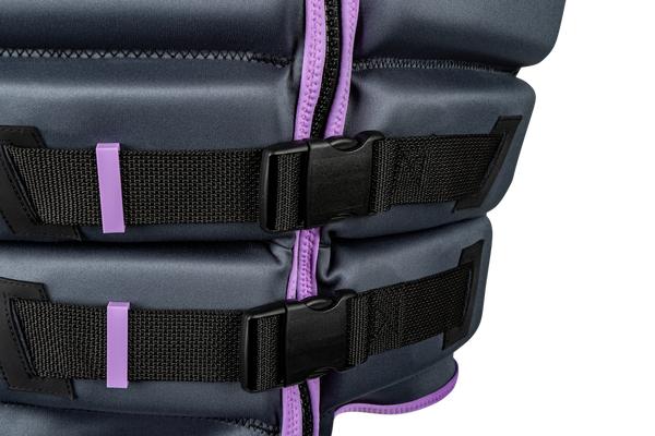 Ronix Avalon YES women's Coast Guard Approved life jacket buckles
