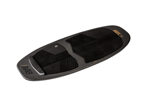 Blended grooved EVA traction pad on Ronix Blackbird foil board