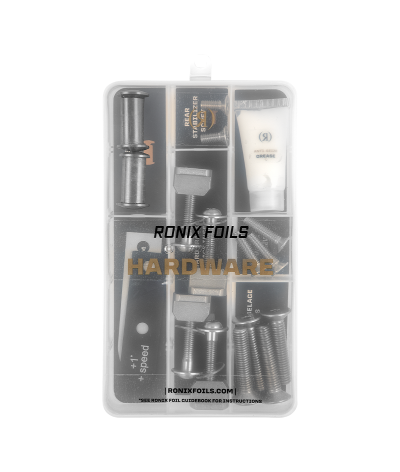 Ronix complete foil hardware kit with labeled case for Shift Mast