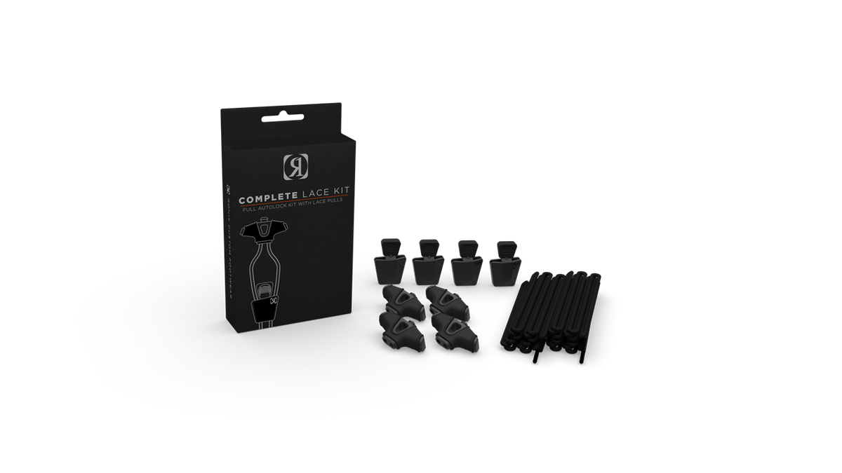 Ronix Hardware Ronix Complete Lace Kit Black (set of 4 Laces, 4 AutoLocks, 4 Pull Handles) Black 2023