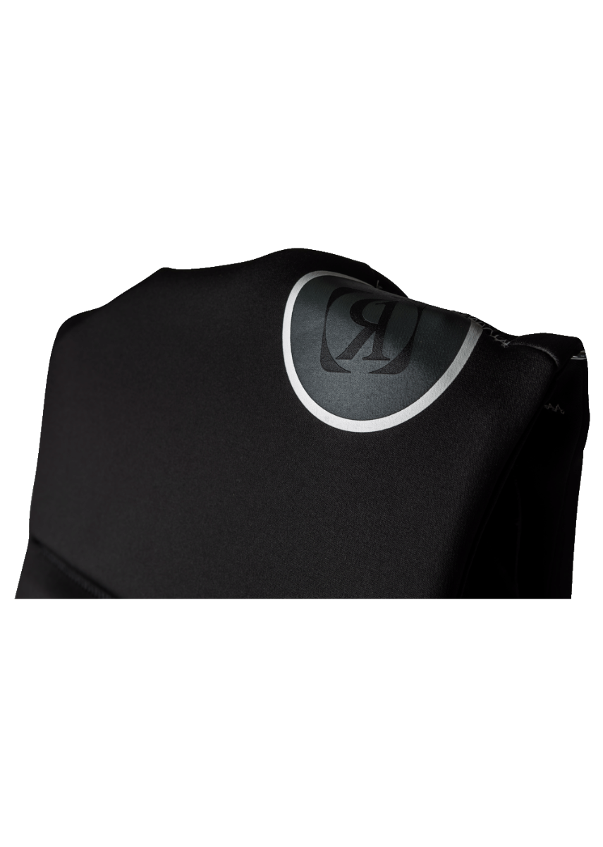 neck view of Ronix Covert CGA watersports life jacket