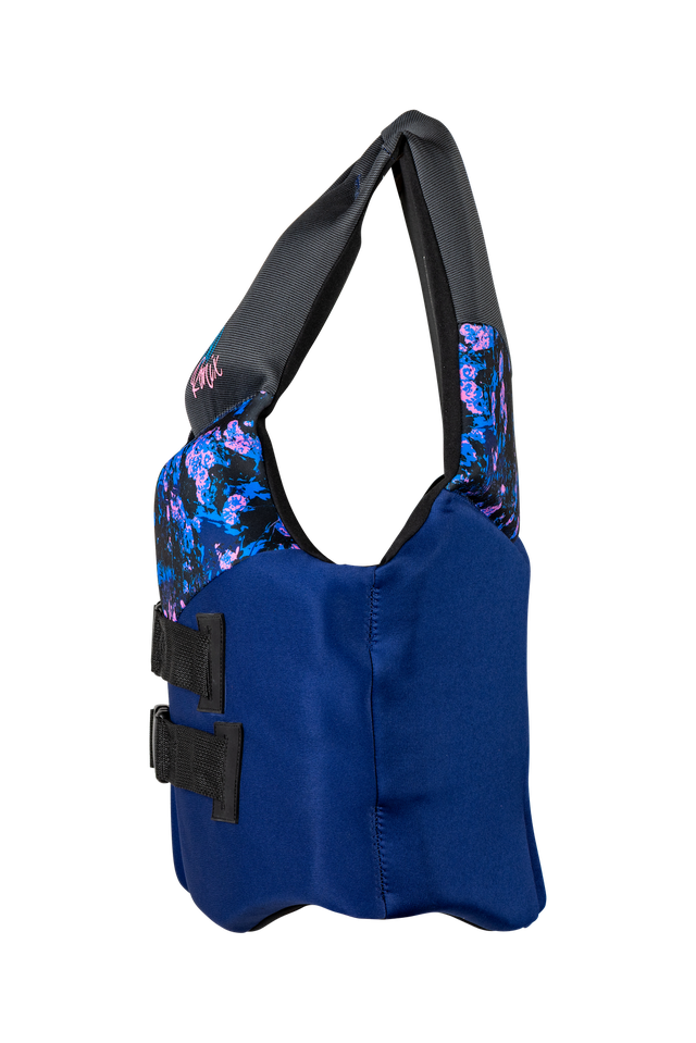 Side view of Ronix Daydream women's Coast Guard Approved life jacket