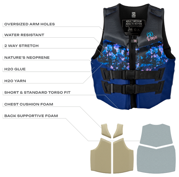 Fit and construction of Ronix Daydream women's CGA life vest