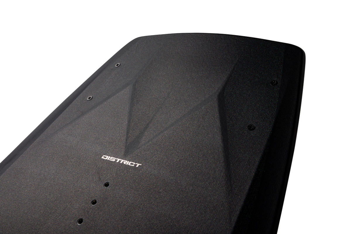 Ronix District wakeboard lightweight construction and board detail