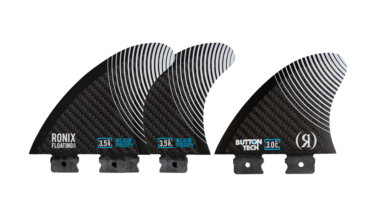 Ronix Floating Blueprint carbon epoxy wakesurf replacement fins