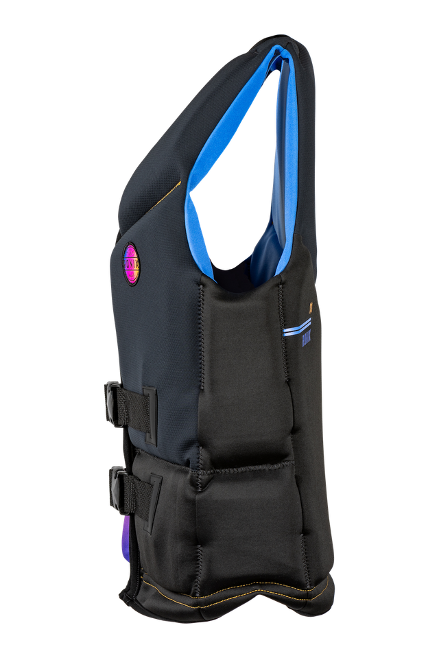 side view of Ronix Imperial women's Coast Guard Approved life jacket