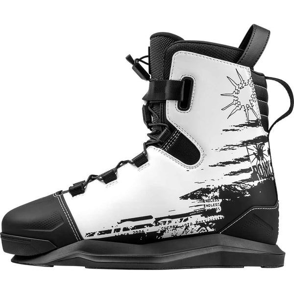 Side view of Ronix Kinetik Project wakeboard bindings