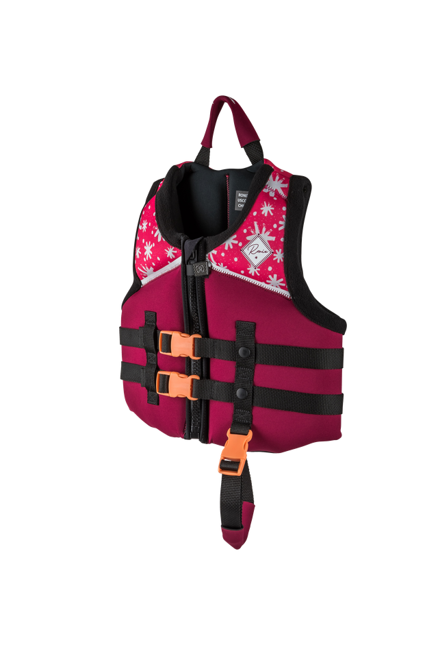 Ronix Laguna Girls' Child Coast Guard Approved Life Vest 2026 for 30–50 lbs