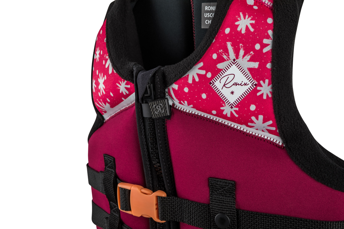 Ronix Laguna Girls' Child Coast Guard Approved Life Vest 2026 for 30–50 lbs
