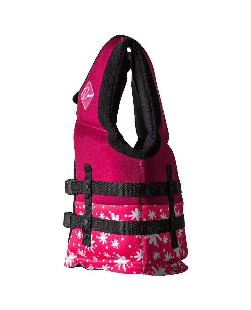 Ronix Laguna Girls' Youth CGA Life Vest 2026 in Plum for 50–90 lbs
