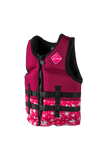 Ronix Laguna Girls' Youth CGA Life Vest 2026 in Plum for 50–90 lbs