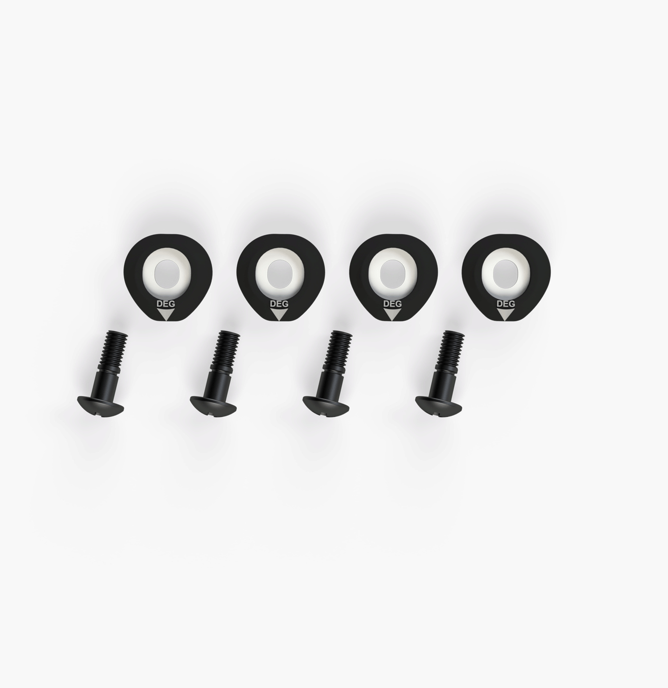 Ronix M6 baseless wakeboard boot hardware set in black