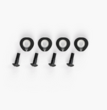 Ronix M6 baseless wakeboard boot hardware set in black