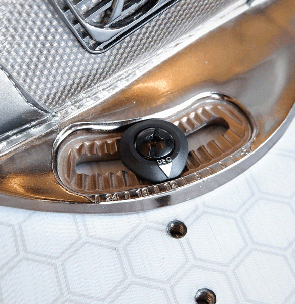 Ronix M6 baseless hardware installed on a compatible wakeboard boot