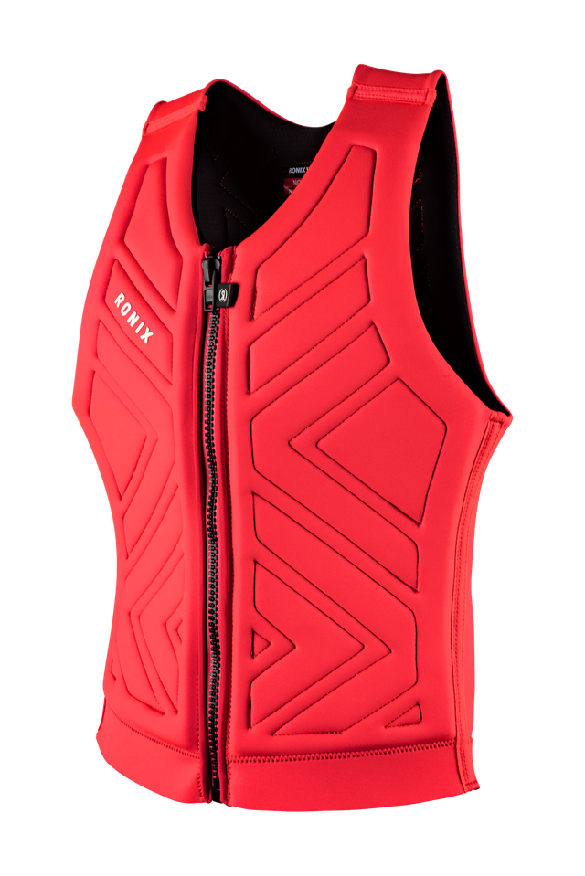 Front view of Ronix Moon Stone Neon Blush competition impact vest