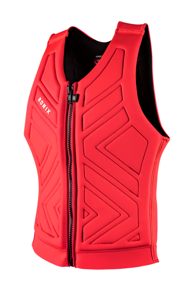 Front view of Ronix Moon Stone Neon Blush competition impact vest