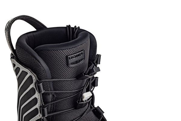 Dual-zone AutoLock lacing system on Ronix One wakeboard boot
