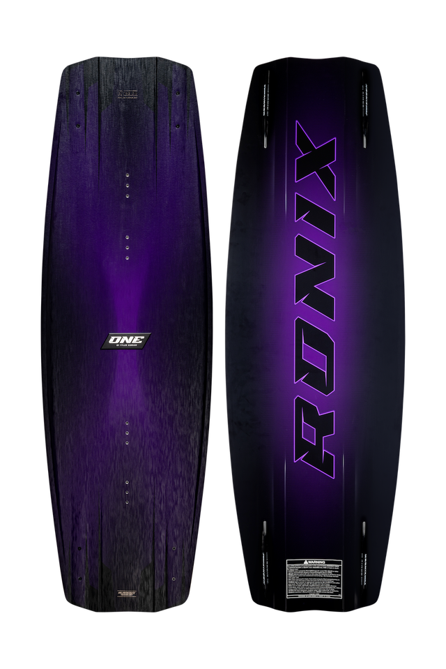 2026 Ronix One Blackout boat wakeboard with 3-stage rocker