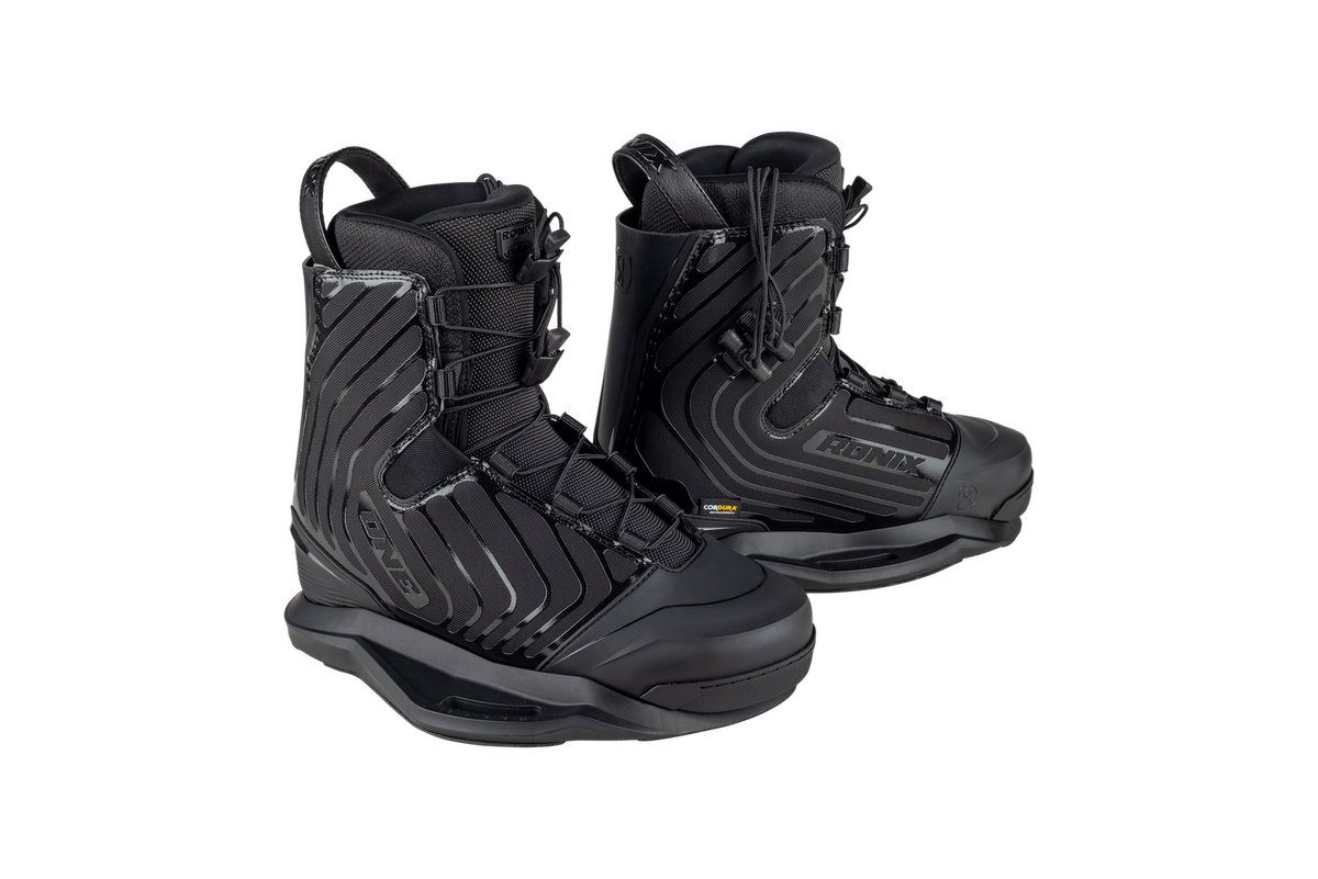 2026 Ronix One Gloss Midnight Intuition closed-toe wakeboard boots