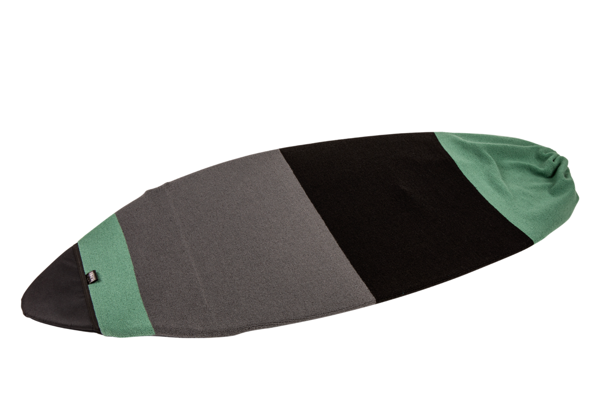 Ronix Pointy Nose Surf Sock in Jade, Black and Gray