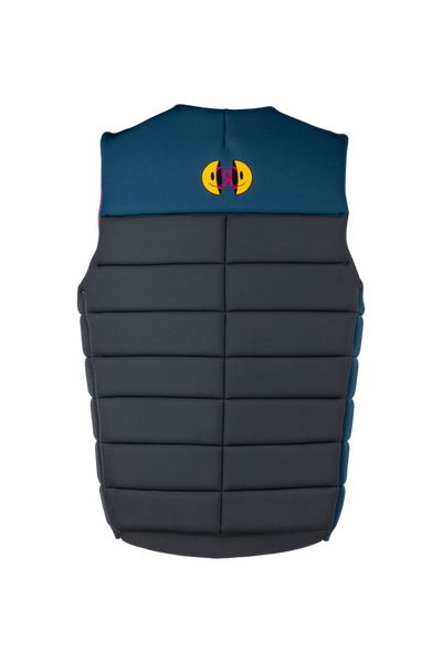 back of the Ronix Purple Haze Impact Vest 2026 Massi-endorsed wakeboard vest